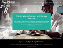 Tablet Screenshot of debttrader.com